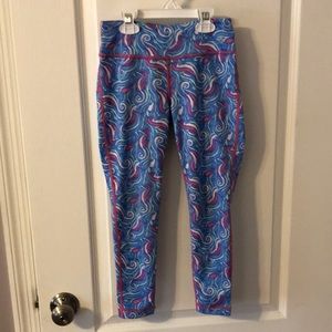 Vineyard Vines Girls Sportswear 'Squirly Seahorse' Pull-On Performance Leggings
